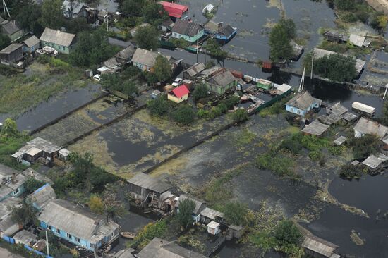 Flood-hit territory of the Jewish Autonomous Region