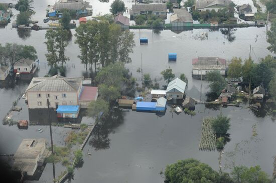 Flood-hit territory of the Jewish Autonomous Region