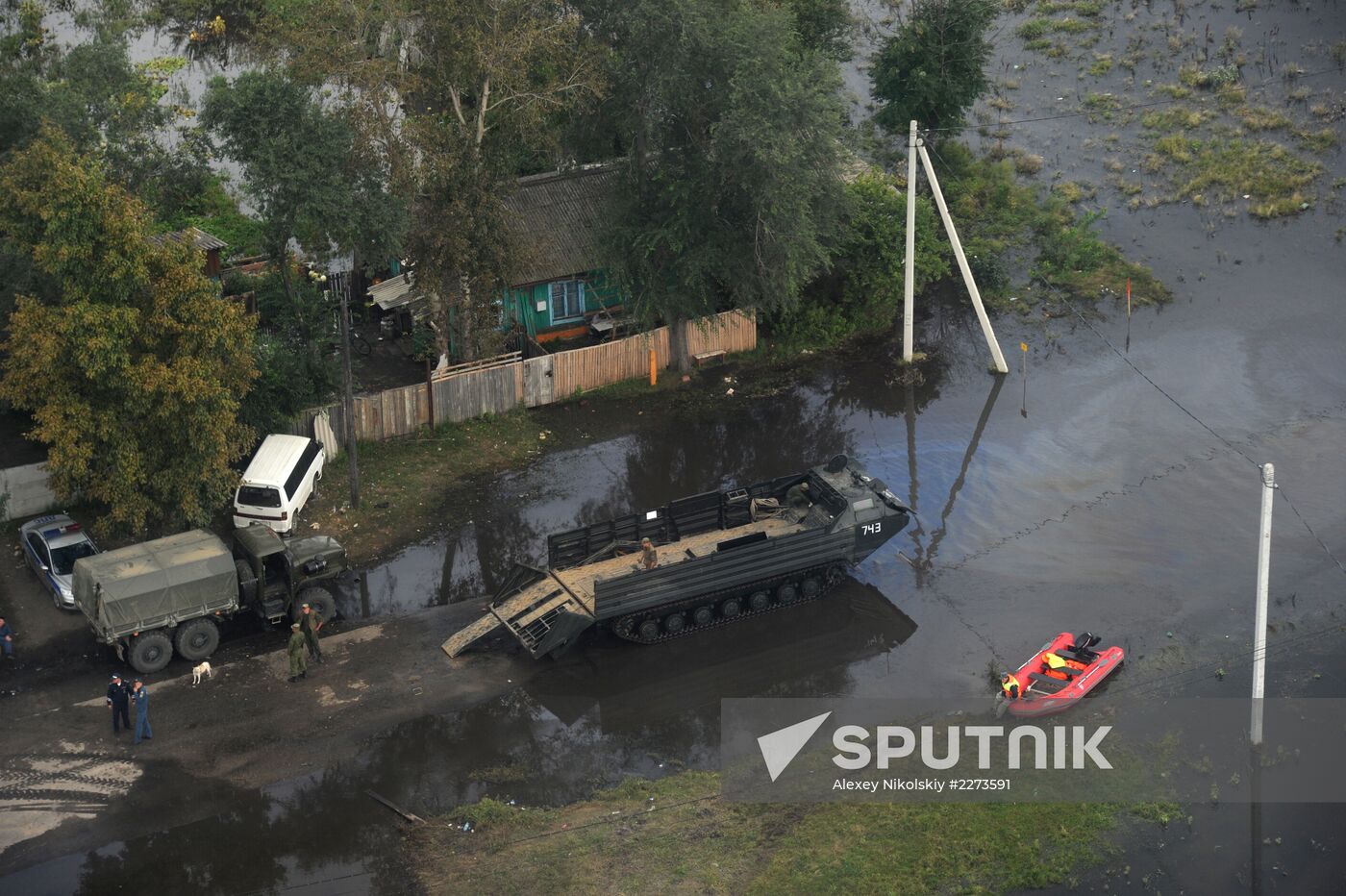 Flood-hit territory of the Jewish Autonomous Region