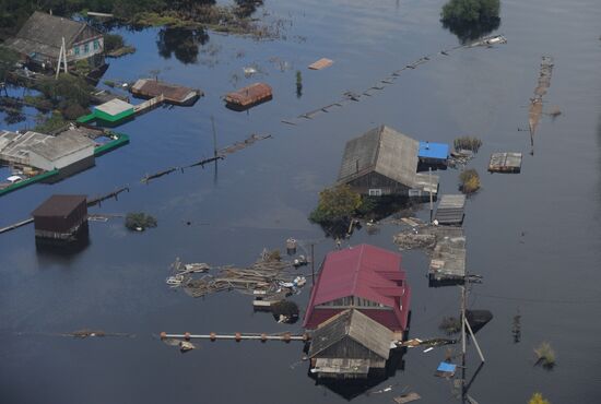 Flood-hit territory of the Jewish Autonomous Region