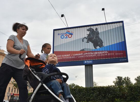 St. Petersburg prepares for G20 Leaders' Summit