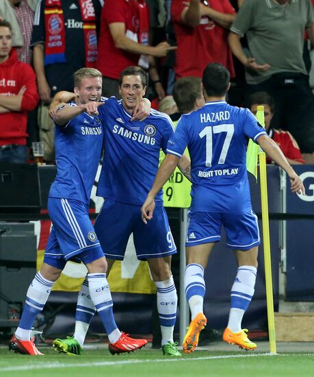 Football. 2013 UEFA Super Cup. Bayern vs. Chelsea