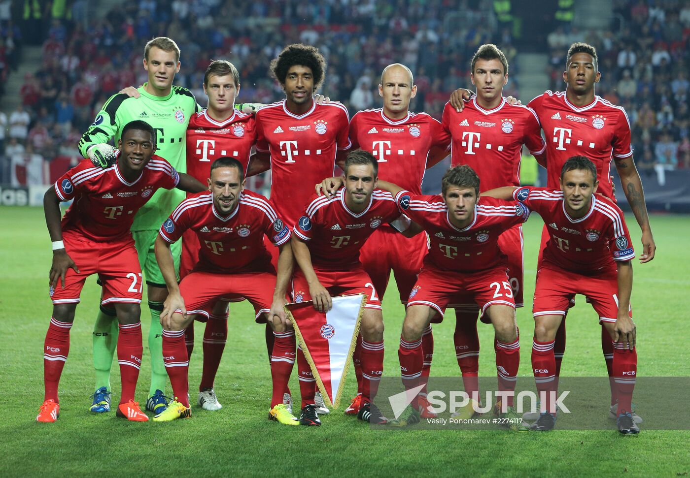 Football. 2013 UEFA Super Cup. Bayern vs. Chelsea