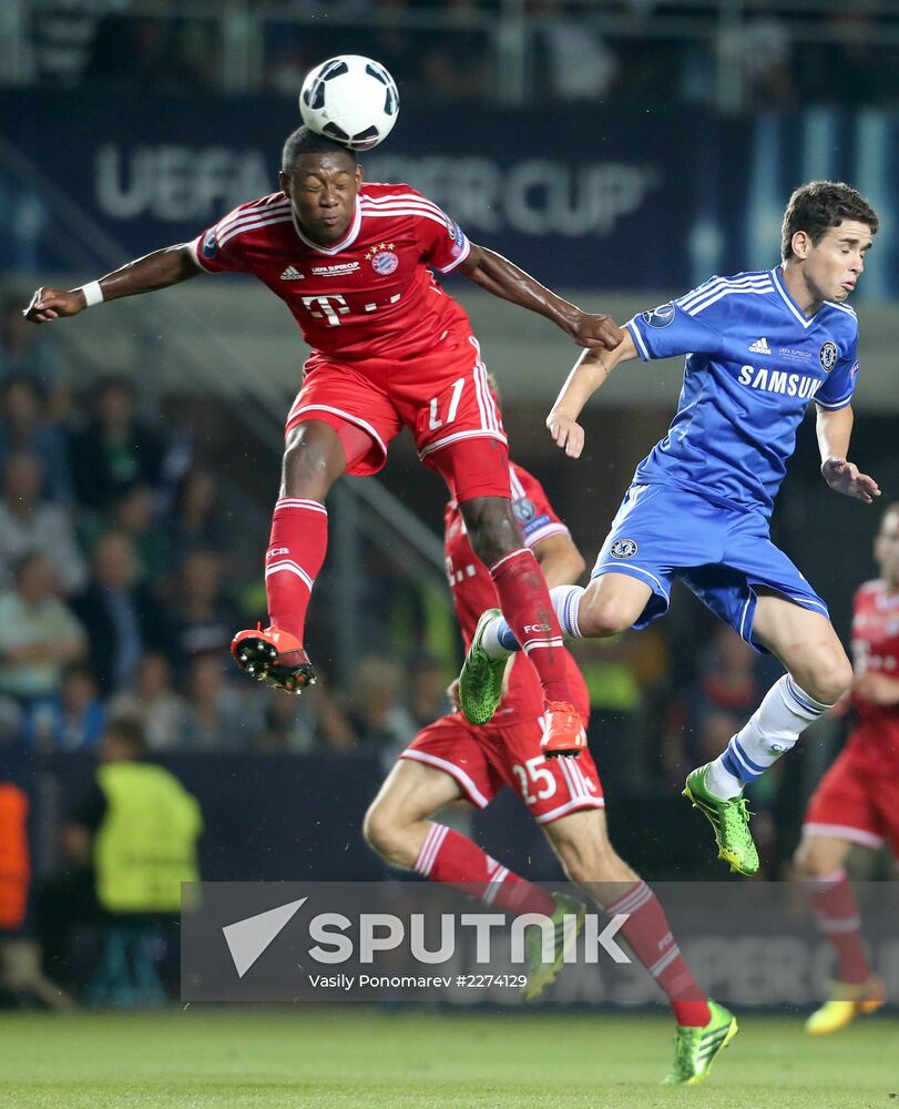 Football. 2013 UEFA Super Cup. Bayern vs. Chelsea