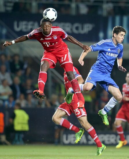 Football. 2013 UEFA Super Cup. Bayern vs. Chelsea
