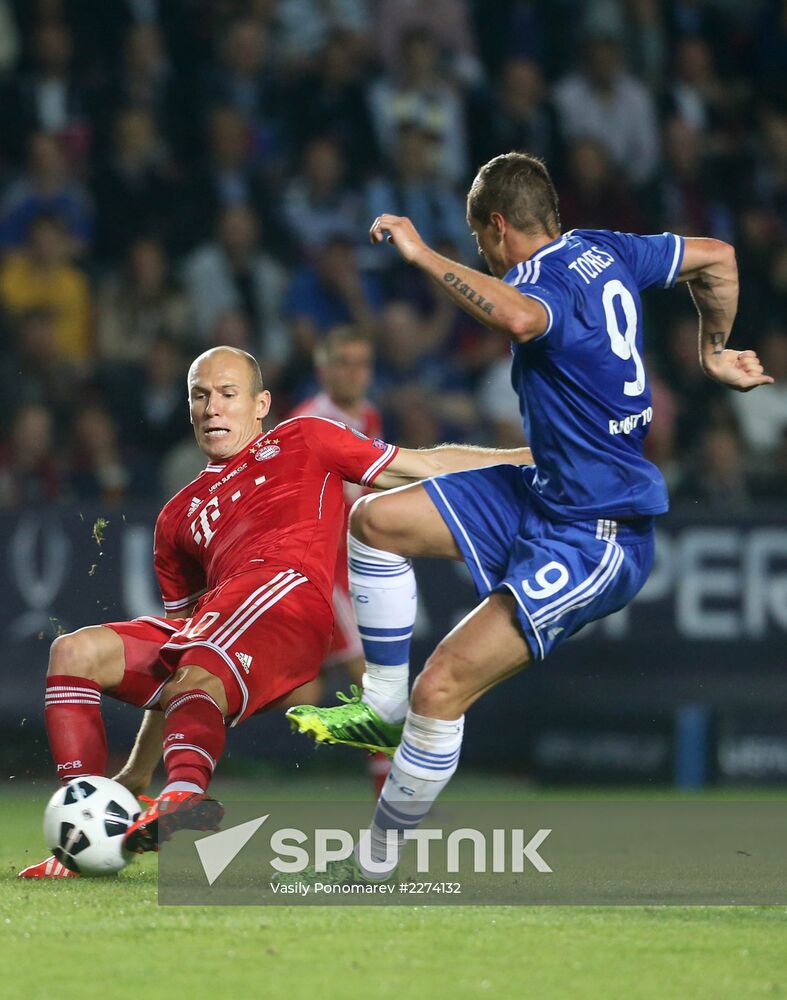 Football. 2013 UEFA Super Cup. Bayern vs. Chelsea