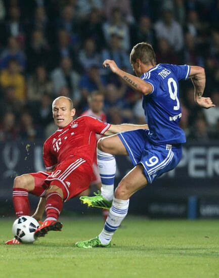 Football. 2013 UEFA Super Cup. Bayern vs. Chelsea