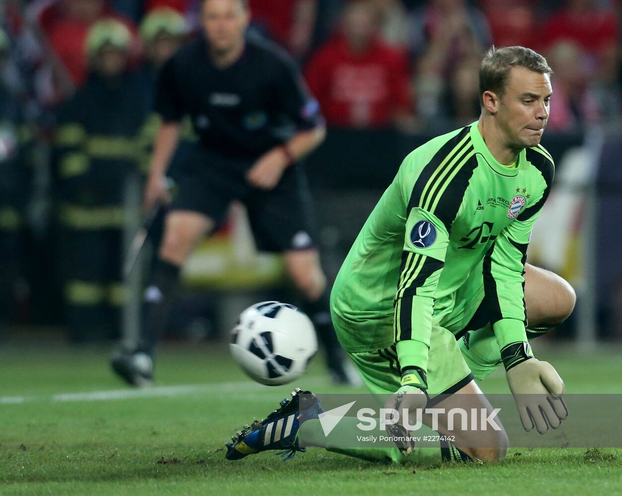 Football. 2013 UEFA Super Cup. Bayern vs. Chelsea