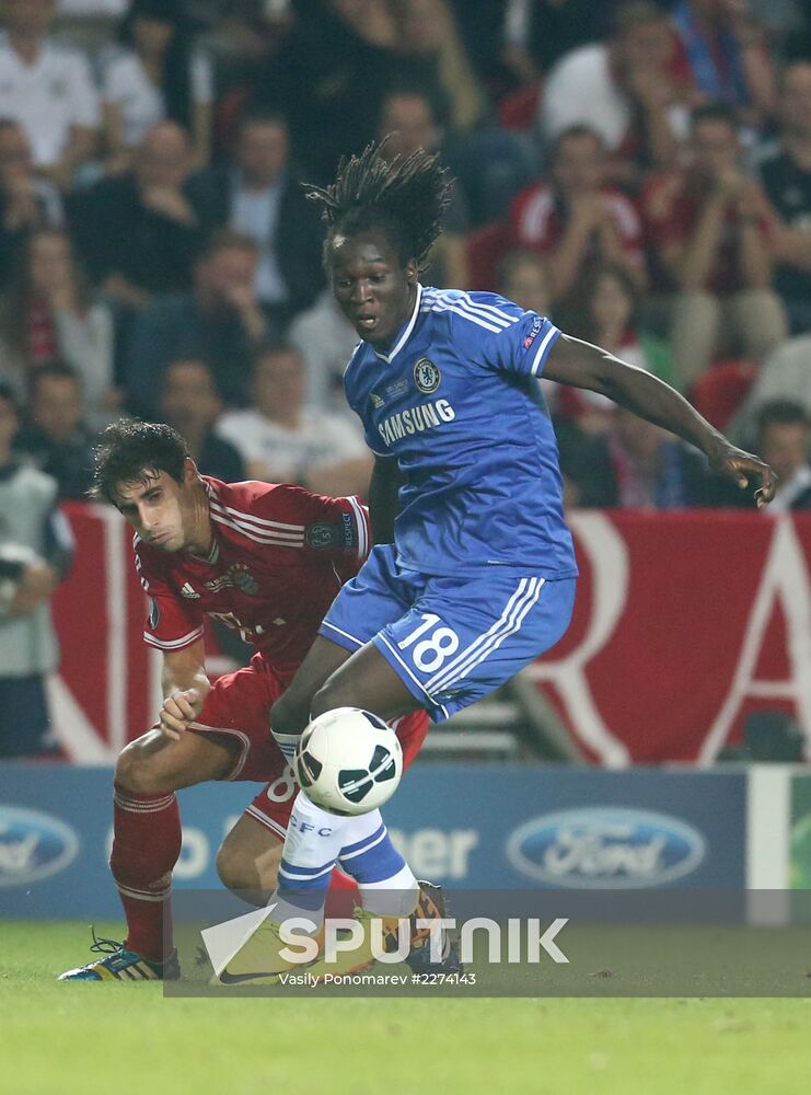 Football. 2013 UEFA Super Cup. Bayern vs. Chelsea