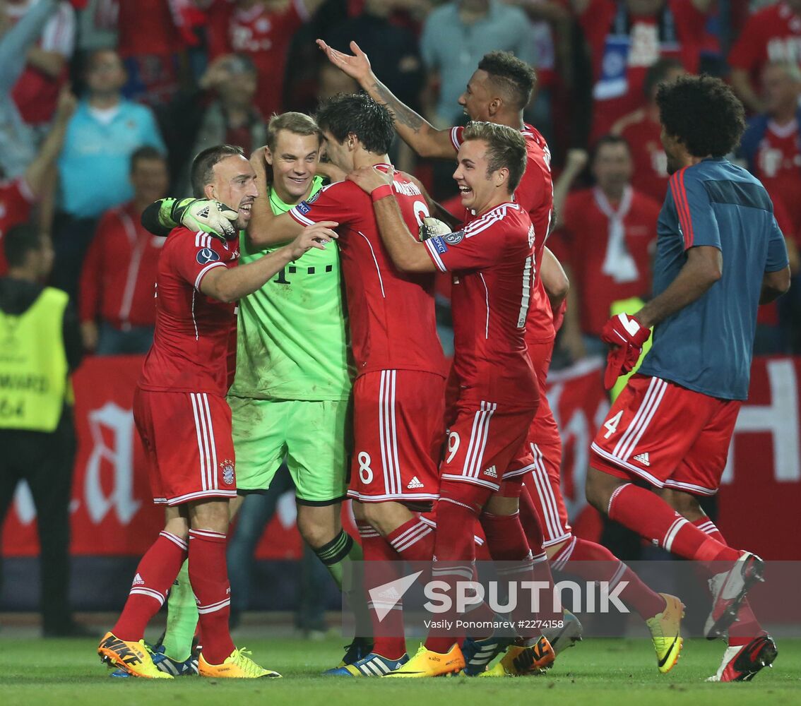 Football. 2013 UEFA Super Cup. Bayern vs. Chelsea