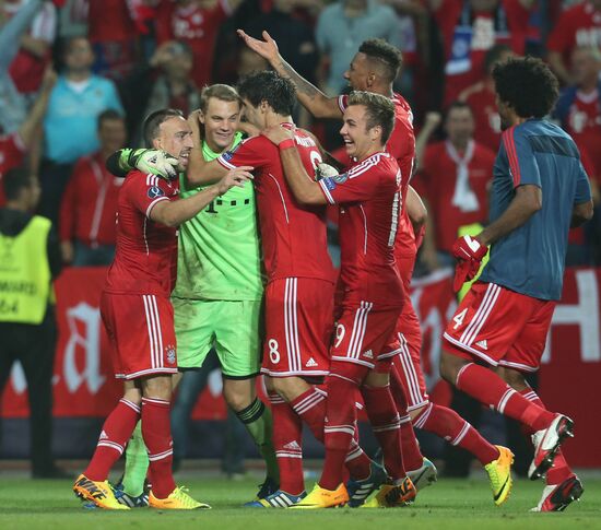 Football. 2013 UEFA Super Cup. Bayern vs. Chelsea