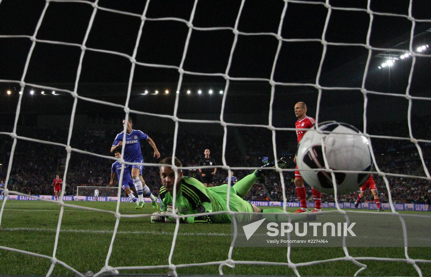 Football. 2013 UEFA Super Cup. Bayern vs. Chelsea