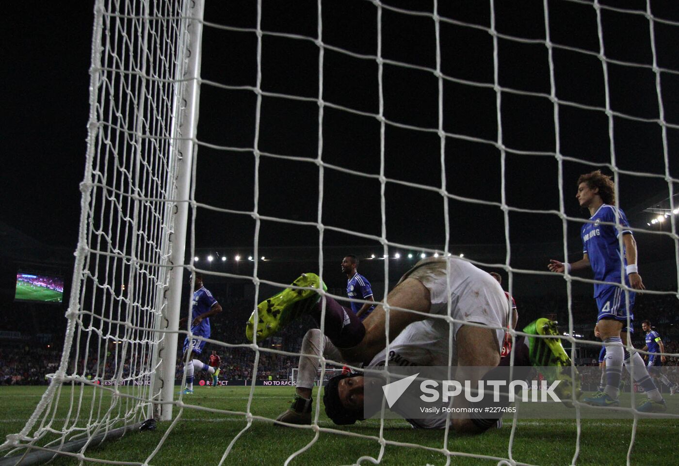 Football. 2013 UEFA Super Cup. Bayern vs. Chelsea