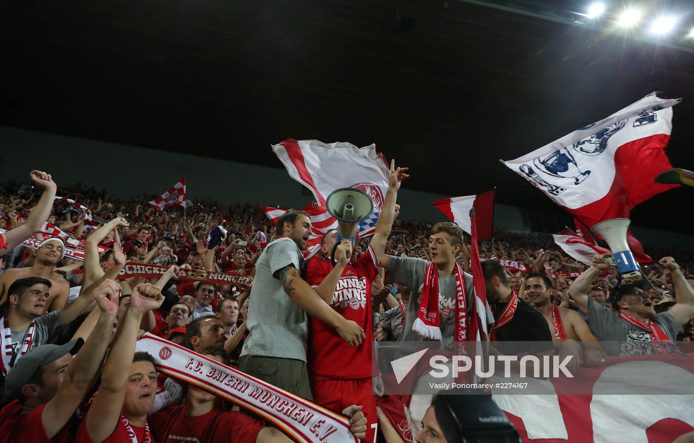 Football. 2013 UEFA Super Cup. Bayern vs. Chelsea