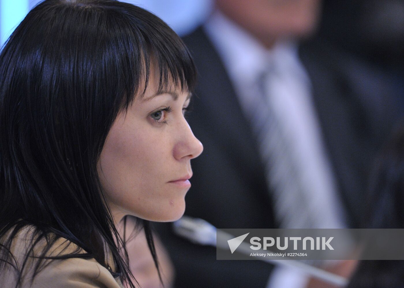 August 31, 2013. Olga Kurilova, head of the representative office of the autonomous non-profit organization "Agency for Strategic Initiatives for Promotion of New Projects" in the Far Eastern Federal District, during a meeting on social-economic development of the Primorye Region, chaired by Russian President Vladimir Putin in Vladivostok. Location: Russia, Primorsky krai region, Vladivostok. Author: Aleksey Nikolskyi/Sputnik. Vladimir Putin's visit to Primorye Territory. Day 3