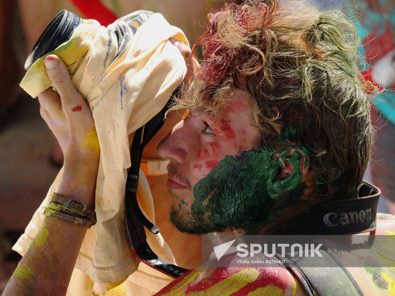 Holi festival of colors in Vladivostok