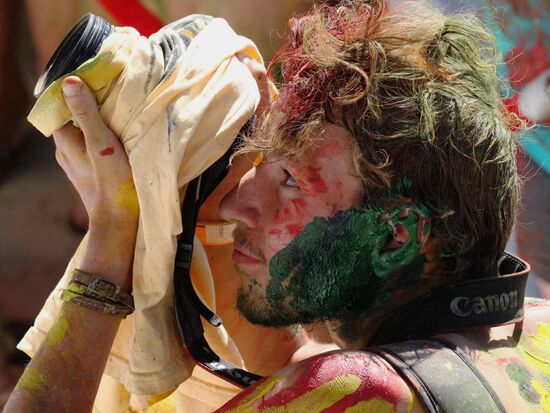 Holi festival of colors in Vladivostok