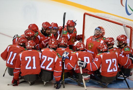 Sledge hockey. Four Nations Tournament. Match for 3rd place