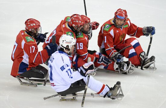 Sledge hockey. Four Nations Tournament. Match for 3rd place