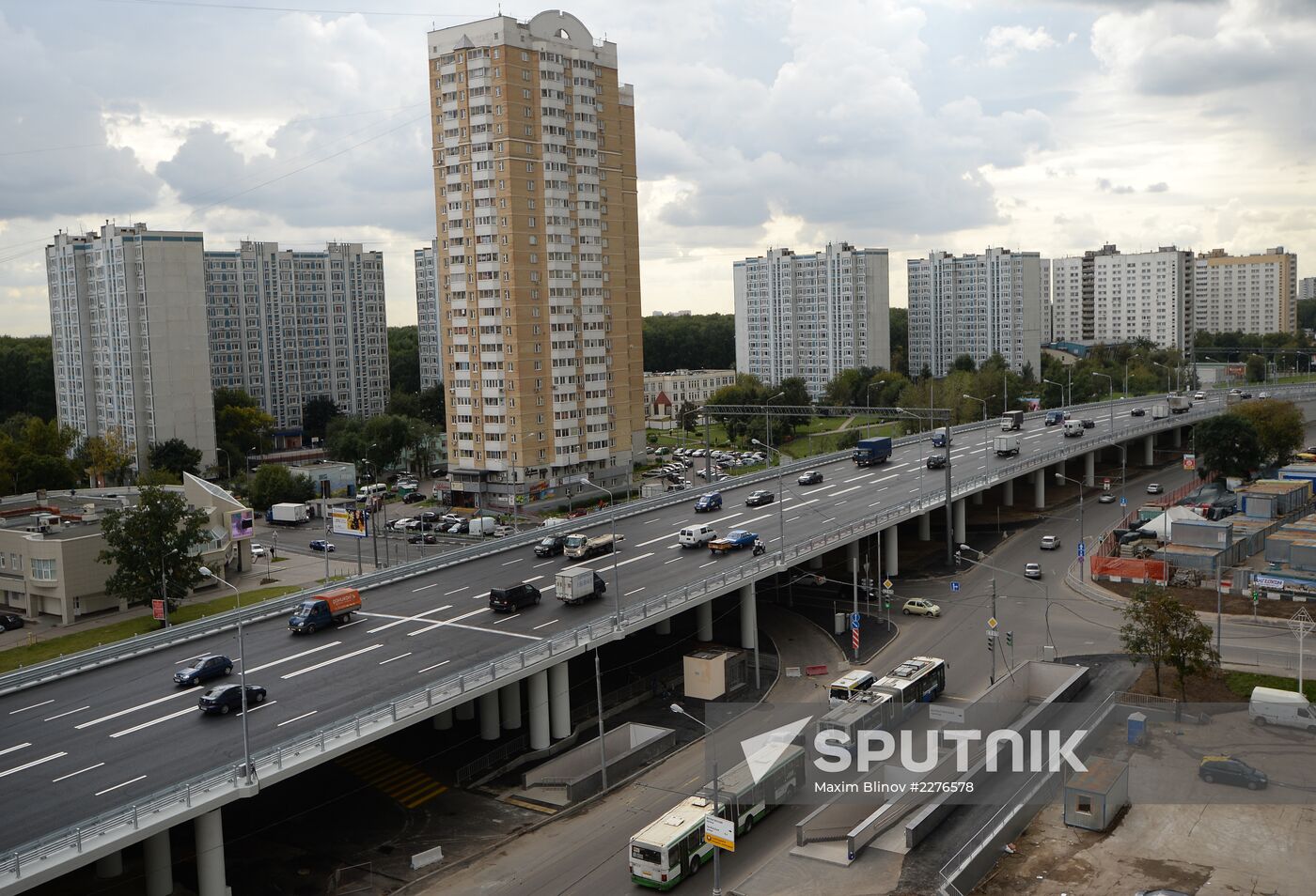 Opening of a new trestle on Yaroslavskoye Highway