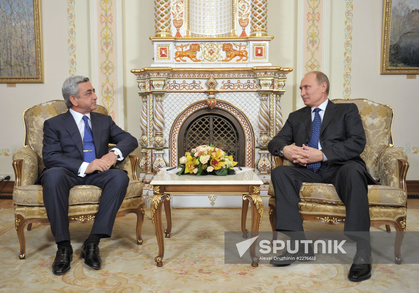 Vladimir Putin meets with Serge Sargsyan