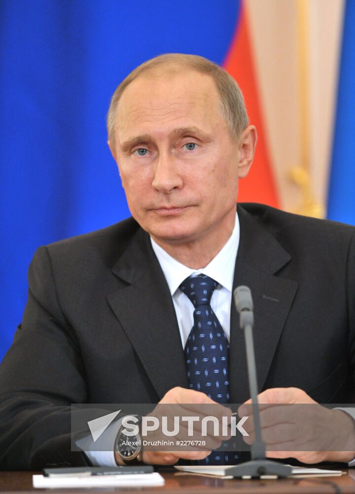 Vladimir Putin meets with Serge Sargsyan