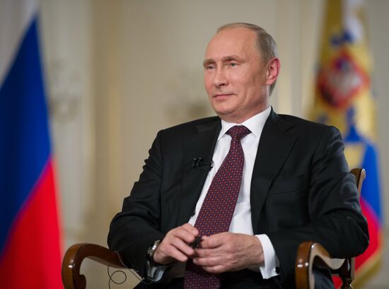 Vladimir Putin in interview with Channel 1 and Associated Press