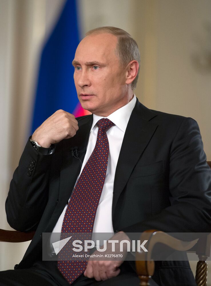 Vladimir Putin in interview with Channel 1 and Associated Press