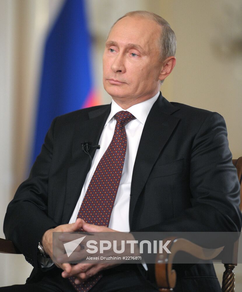 Vladimir Putin in interview with Channel 1 and Associated Press