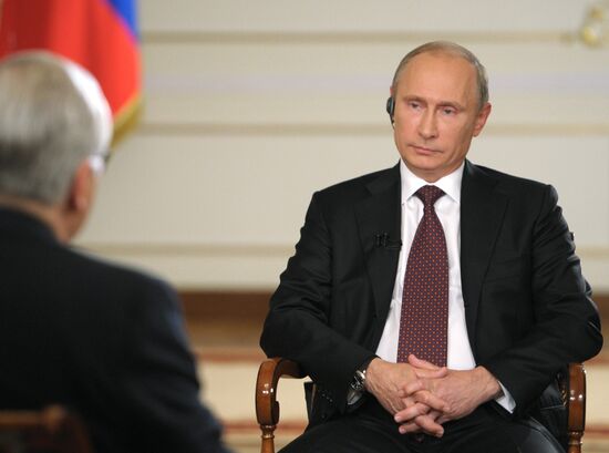 Vladimir Putin in interview with Channel 1 and Associated Press