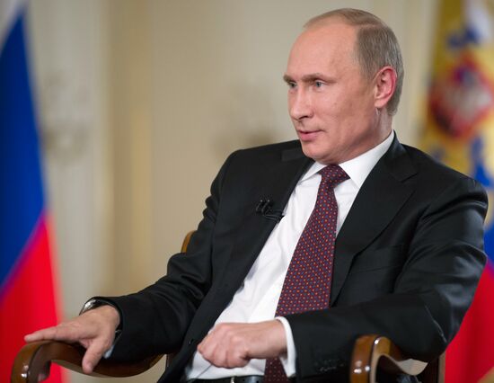 Vladimir Putin in interview with Channel 1 and Associated Press