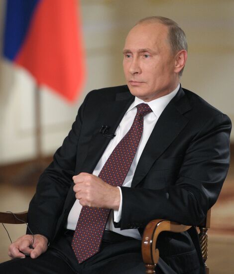 Vladimir Putin in interview with Channel 1 and Associated Press