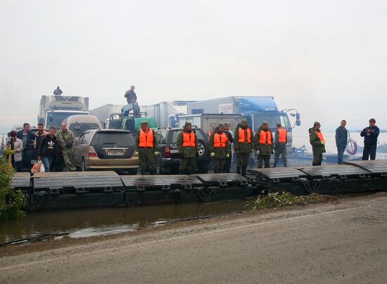 Car ferry in Khabarovsk Territory