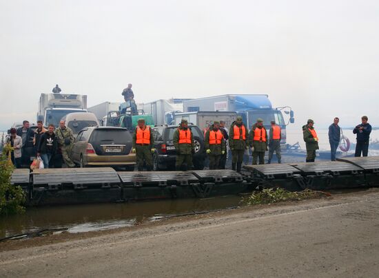 Car ferry in Khabarovsk Territory