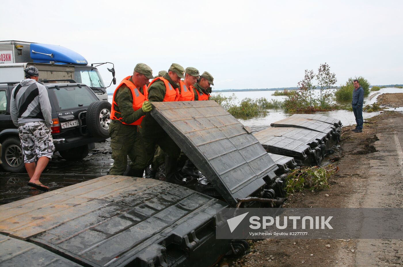 Car ferry in Khabarovsk Territory