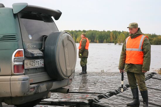 Car ferry in Khabarovsk Territory
