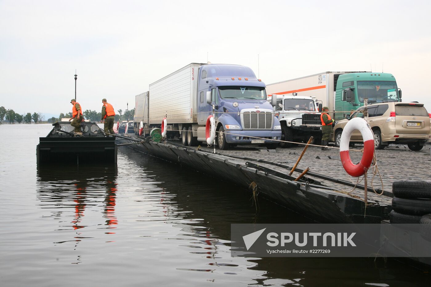 Car ferry in Khabarovsk Territory