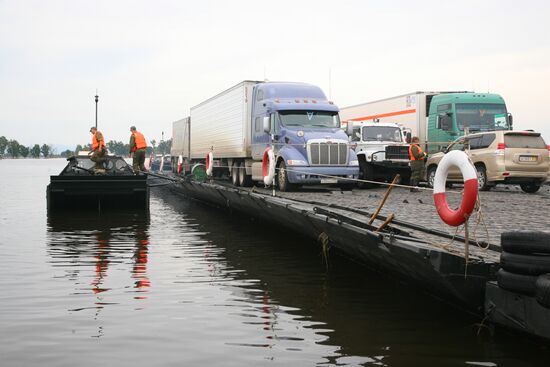 Car ferry in Khabarovsk Territory