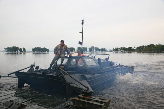 Car ferry in Khabarovsk Territory