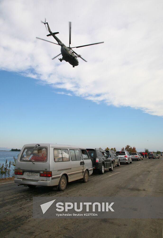 Car ferry in Khabarovsk Territory