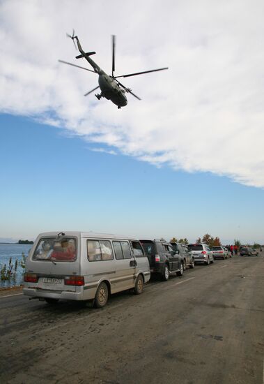 Car ferry in Khabarovsk Territory