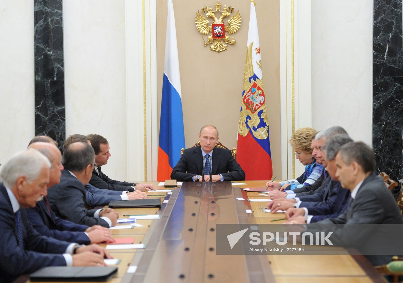 Vladimir Putin chairs Russian Security Council briefing