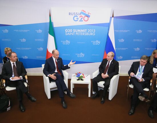 Bilateral meeting between Vladimir Putin and Enrico Letta