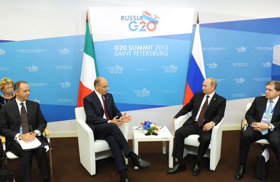 Bilateral meeting between Vladimir Putin and Enrico Letta