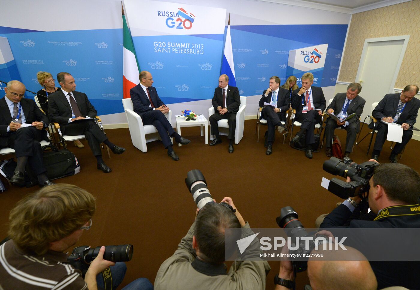 Bilateral meeting between Vladimir Putin and Enrico Letta