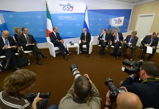 Bilateral meeting between Vladimir Putin and Enrico Letta