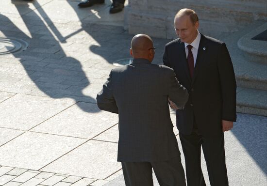 Official welcome of G20 leaders by Vladimir Putin