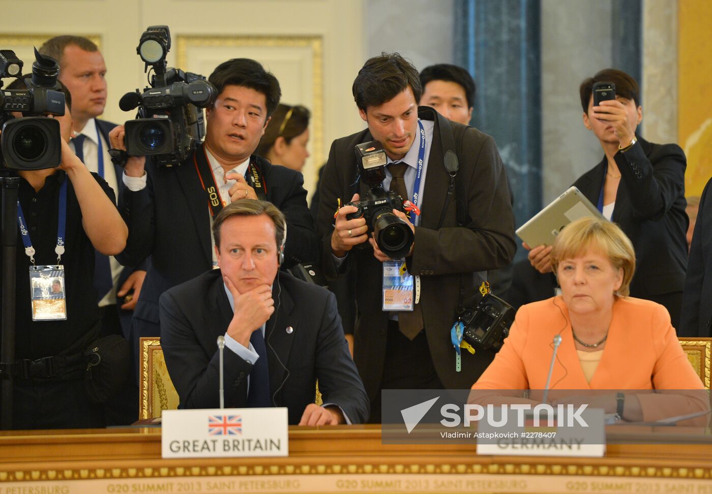 First working session of G20 Summit participants