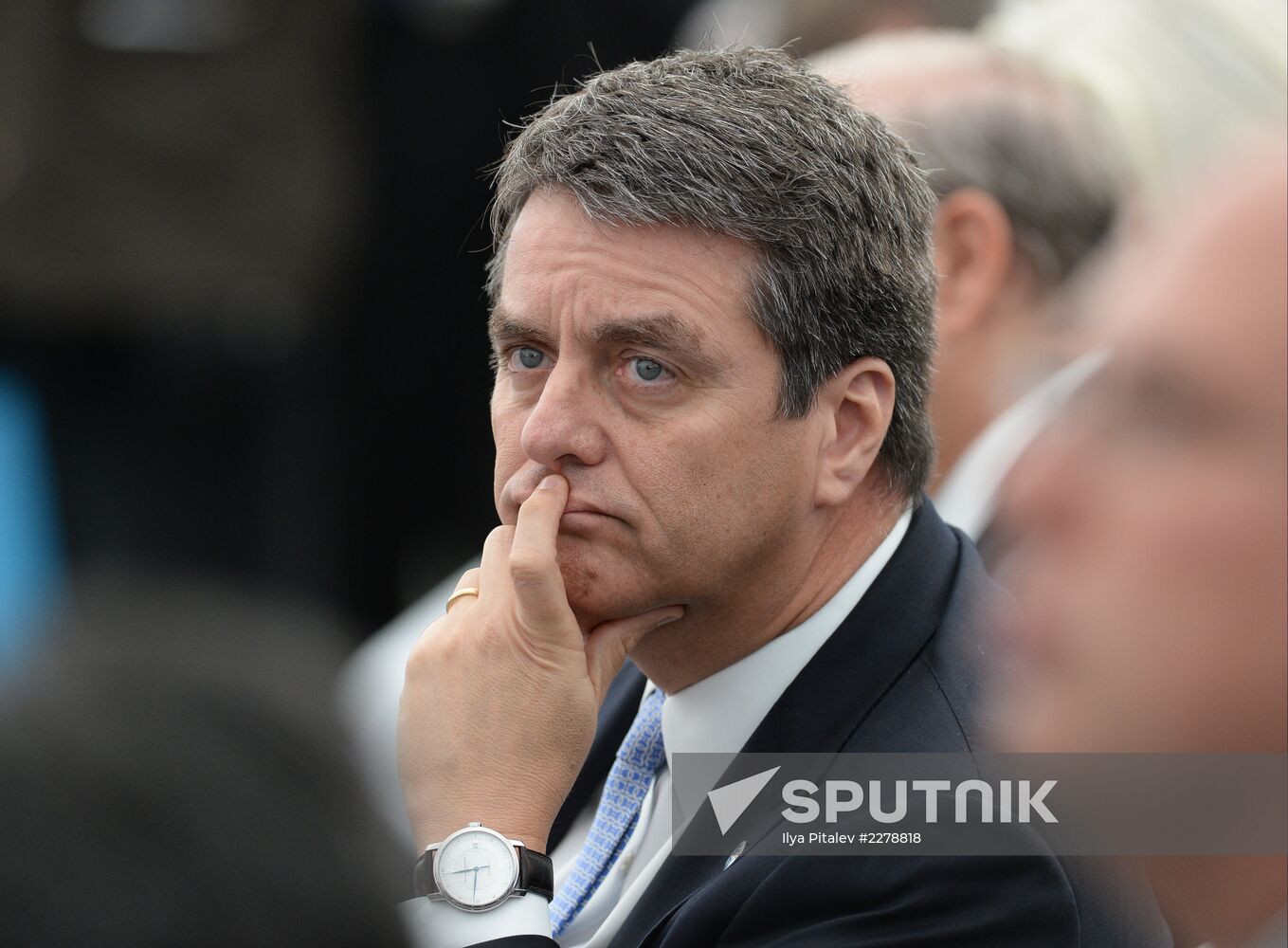 Vladimir Putin meets with Business 20 and Labour 20