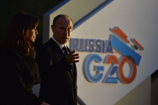 Vladimir Putin and Cristina Fernandez de Kirchner